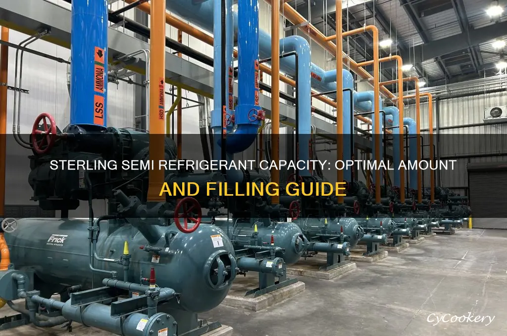 how much refrigerant goes in sterling semi