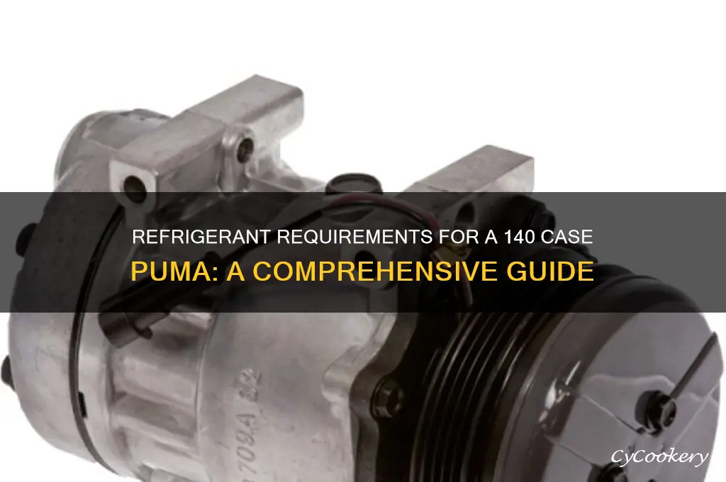 how much refrigerant goes into a 140 case puma