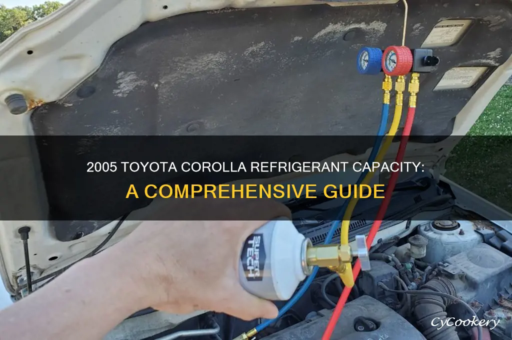 how much refrigerant goes into a 2005 toyota corolla