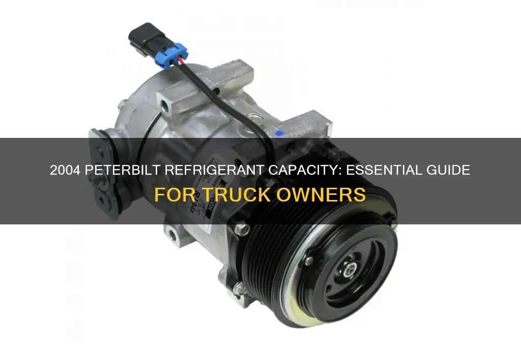 how much refrigerant in a 2004 peterbilt