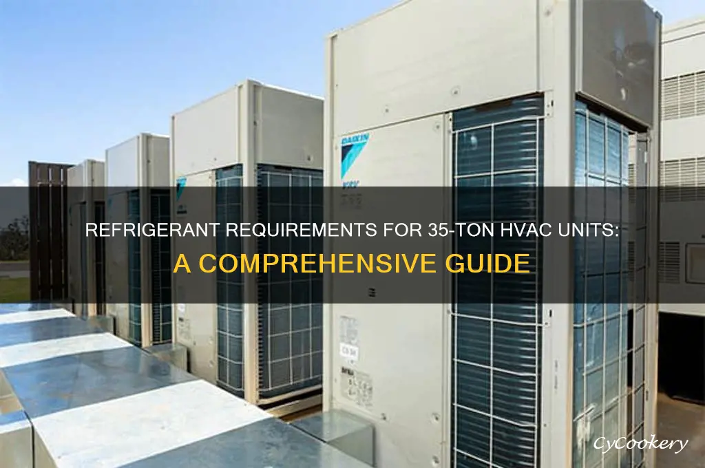 how much refrigerant in a 35 ton unit