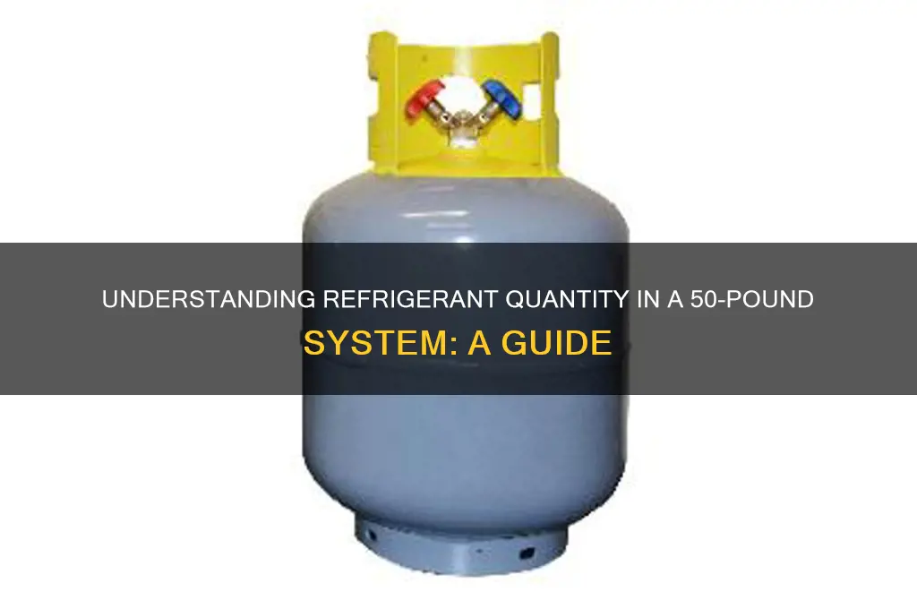 how much refrigerant in a 50 pound
