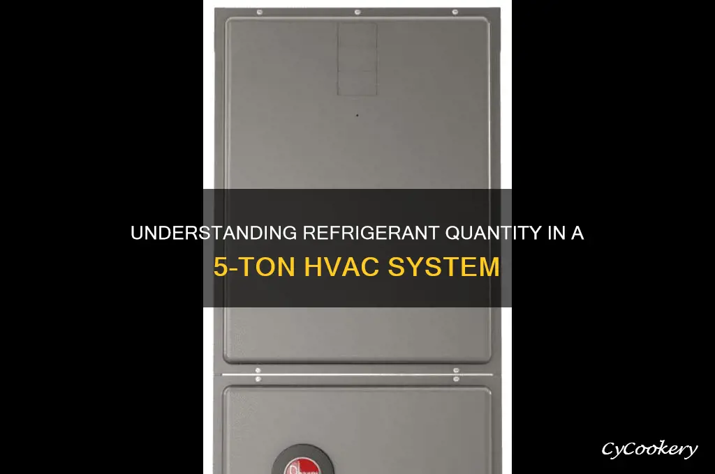 how much refrigerant is in a 5 ton unit