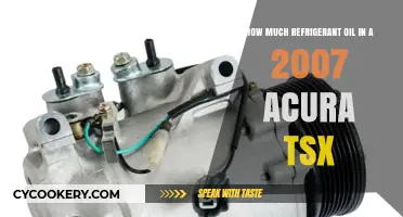 2007 Acura TSX AC System: Correct Refrigerant Oil Capacity Guide