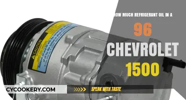 Chevrolet 1500 Refrigerant Oil Capacity: 1996 Model Guide