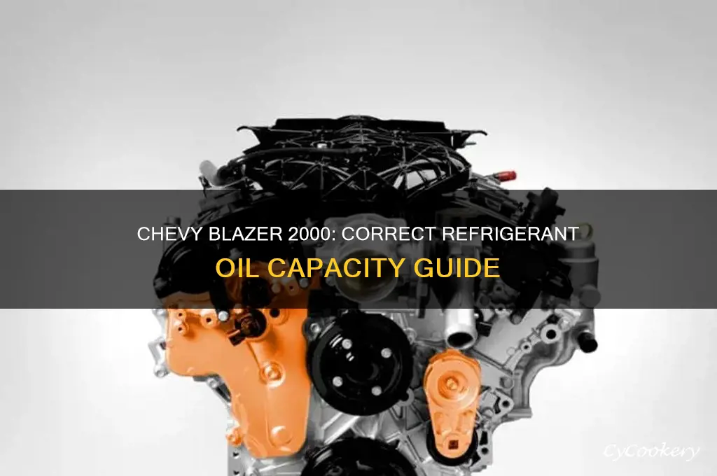 how much refrigerant oil on a 2000 chevy blazer