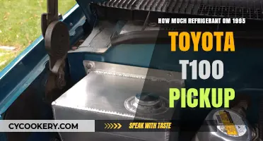 1995 Toyota T100 Pickup Refrigerant Capacity Guide for Owners