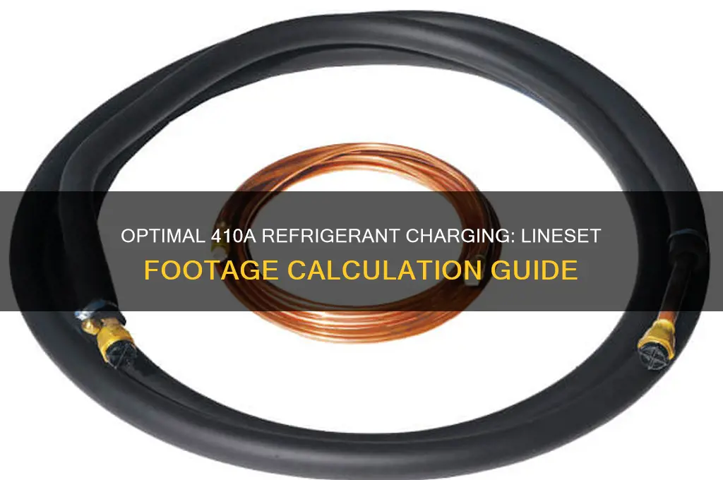 how much refrigerant per foot of lineset 410a