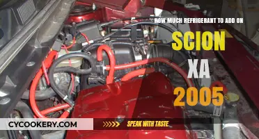 Proper Refrigerant Amount for 2005 Scion XA AC Recharge Guide