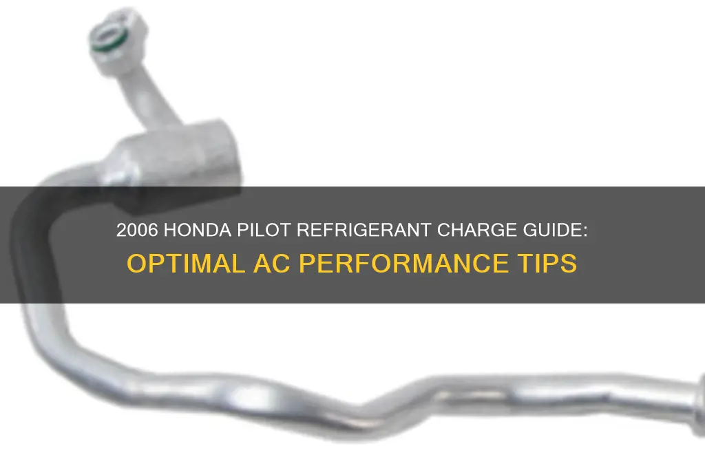 how much refrigerant to charge a 2006 honda pilot