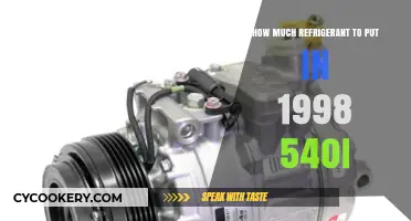 1998 BMW 540i Refrigerant Capacity: Optimal AC Recharge Guide