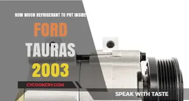 2003 Ford Taurus AC Recharge: Correct Refrigerant Amount Guide