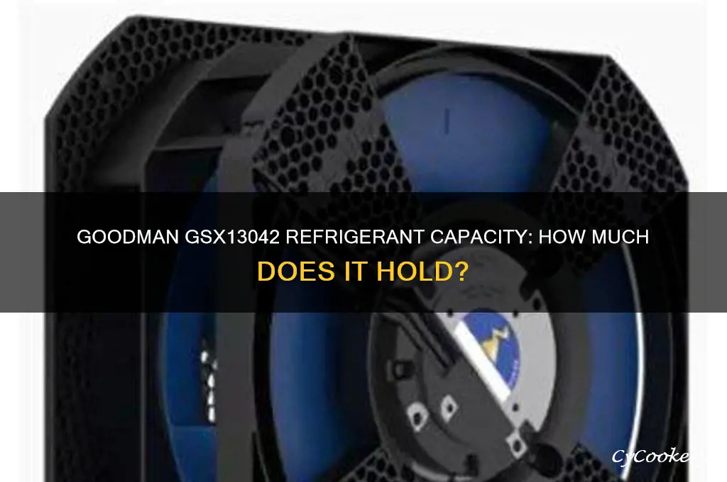 how much refrigerant will a goodman gsx13042 hold