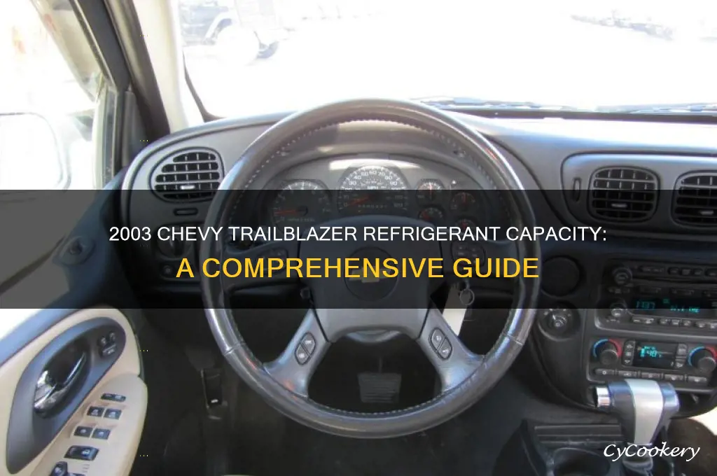 how much refrigereant does a 2003 chevy trailblazer