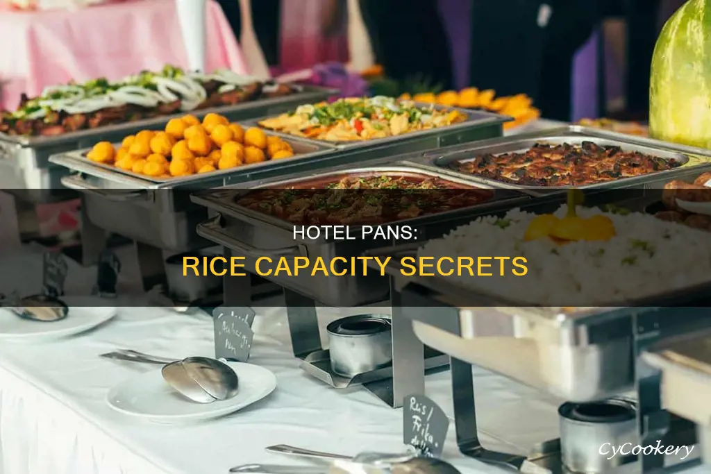 how much rice does a hotel pan hold