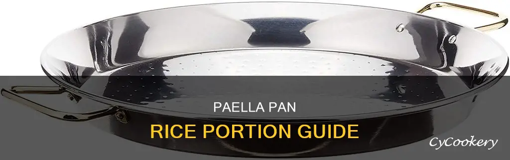 how much rice for 13 inch paella pan