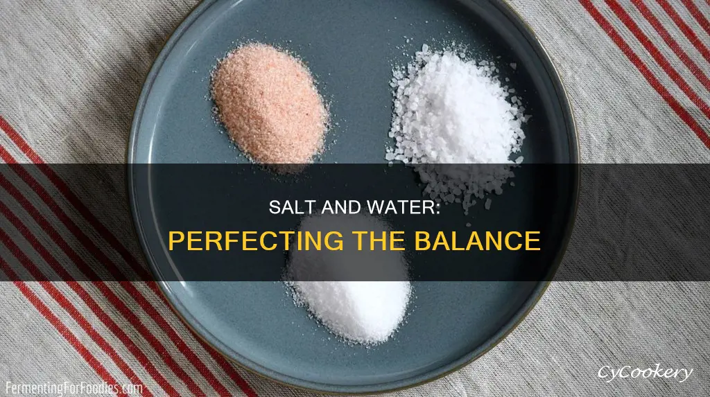 how much salt to add to a pan of water