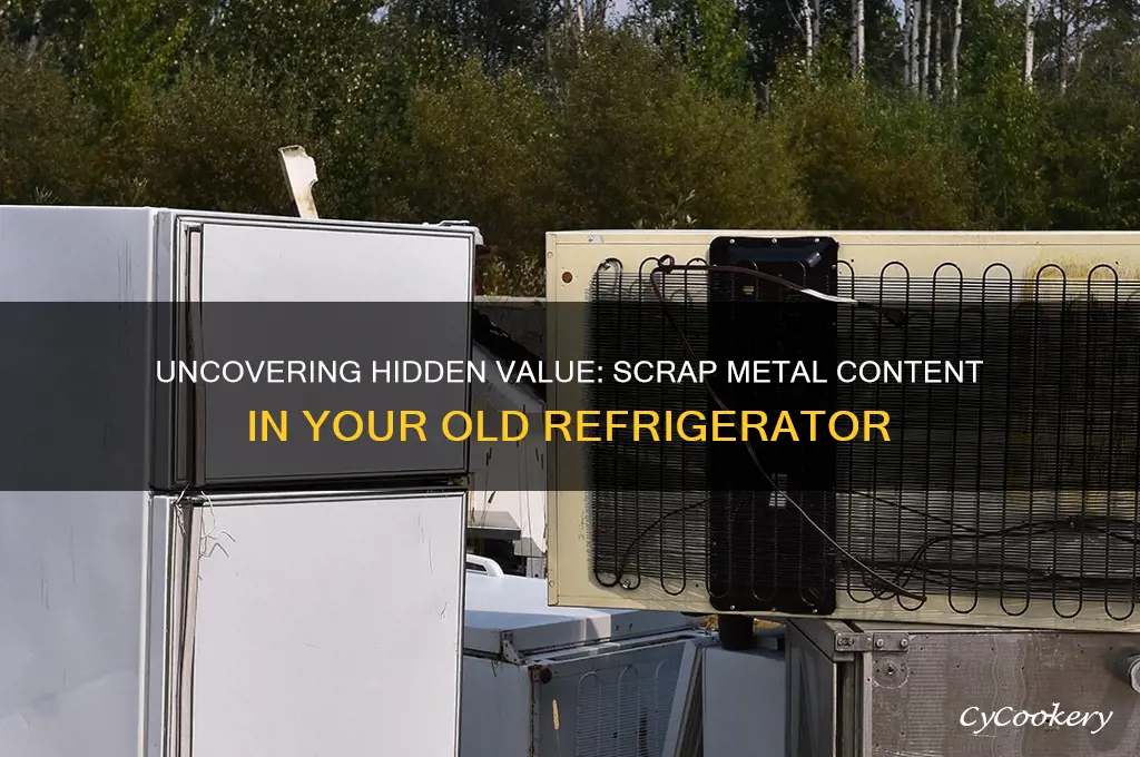 how much scrap metal in a refrigerator