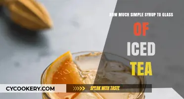 Perfectly Sweet Iced Tea: Simple Syrup to Glass Ratio Guide