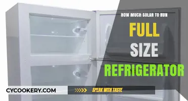 Sizing Solar Power for Full-Size Refrigerator: Energy Needs Explained