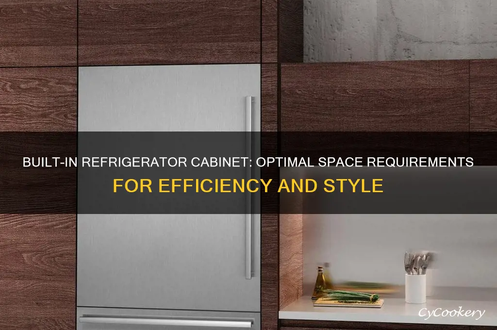 how much space around refrigerator built in refrigerator cabinet