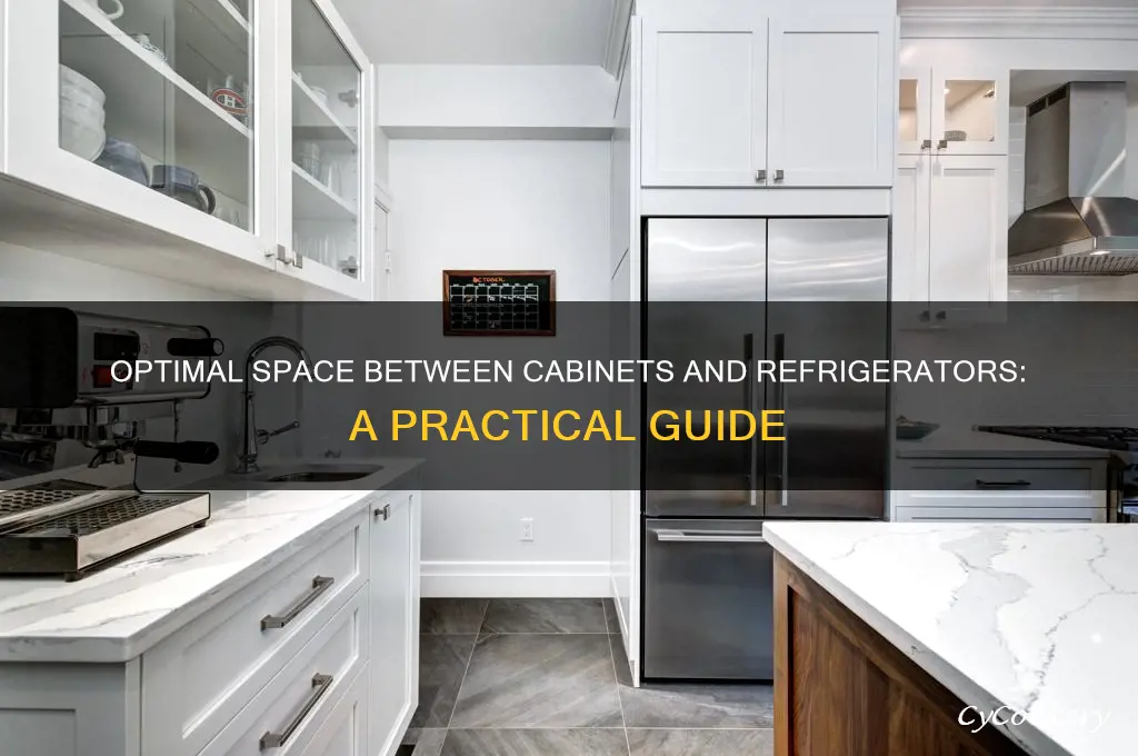 how much space between cabinet and refrigerator