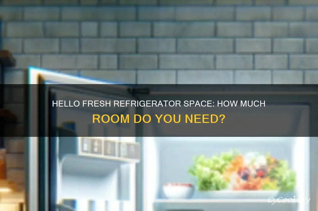 how much space does hello fresh take in refrigerator