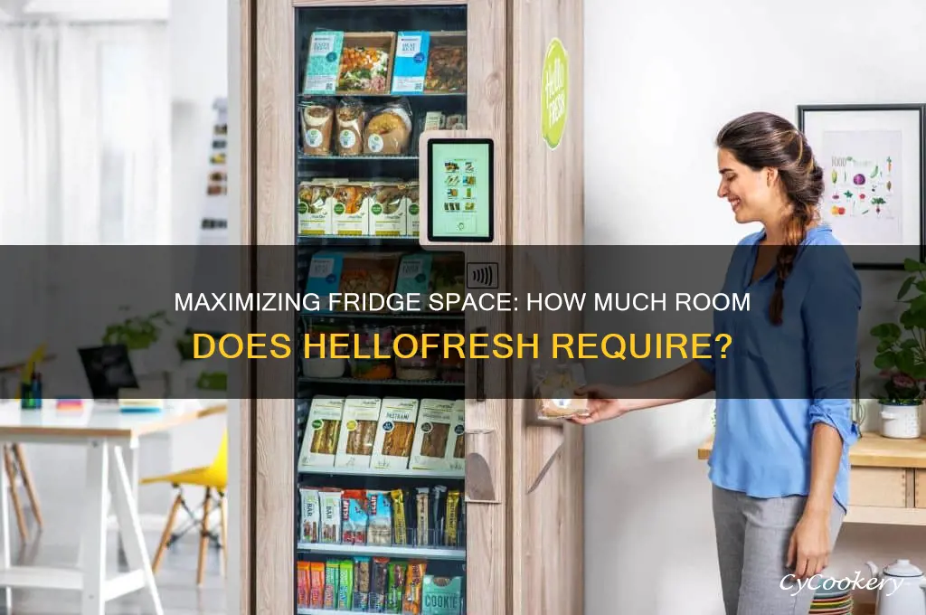 how much space does hellofresh take in refrigerator