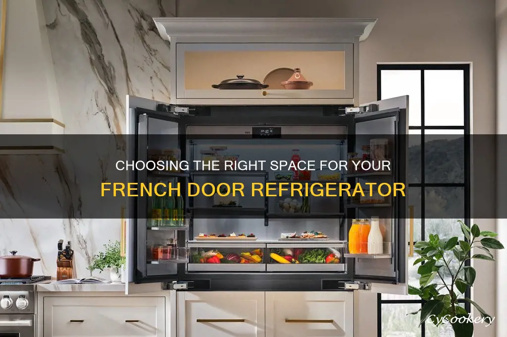 how much space for french door refrigerator