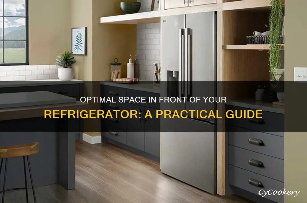 how much space in front of refrigerator