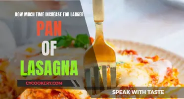 Lasagna Pan Size: Time Impact