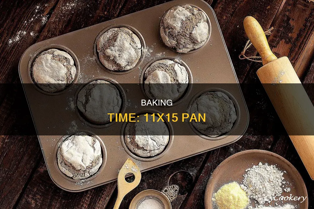 how much time to bake an 11 by 15 pan