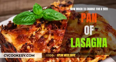 Lasagna Pricing: 9x11 Pan