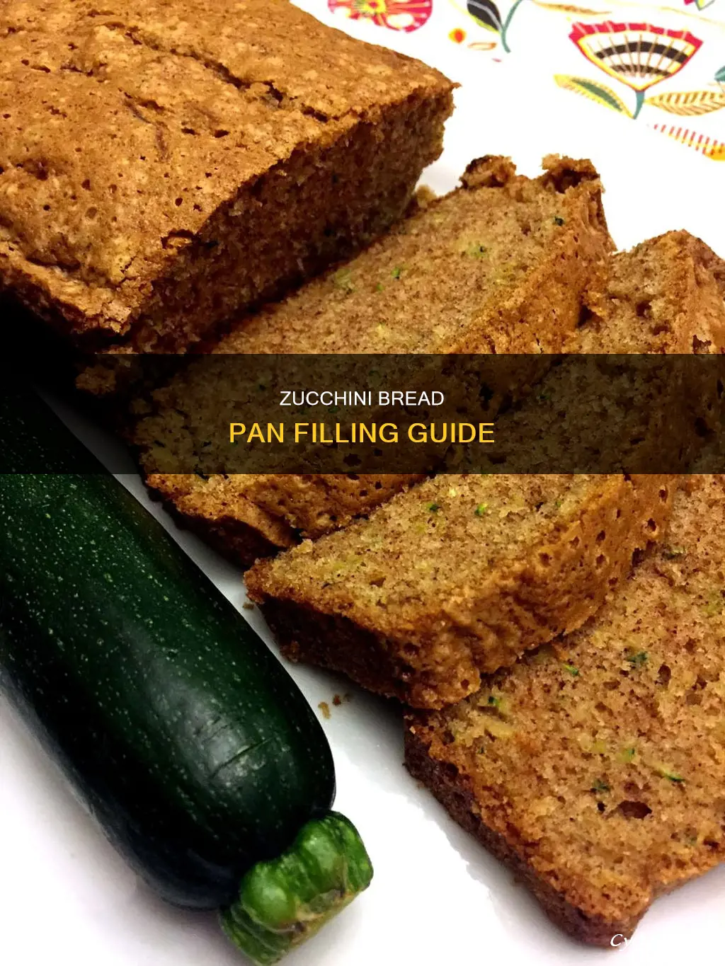 how much to fill pan for zucchini bread