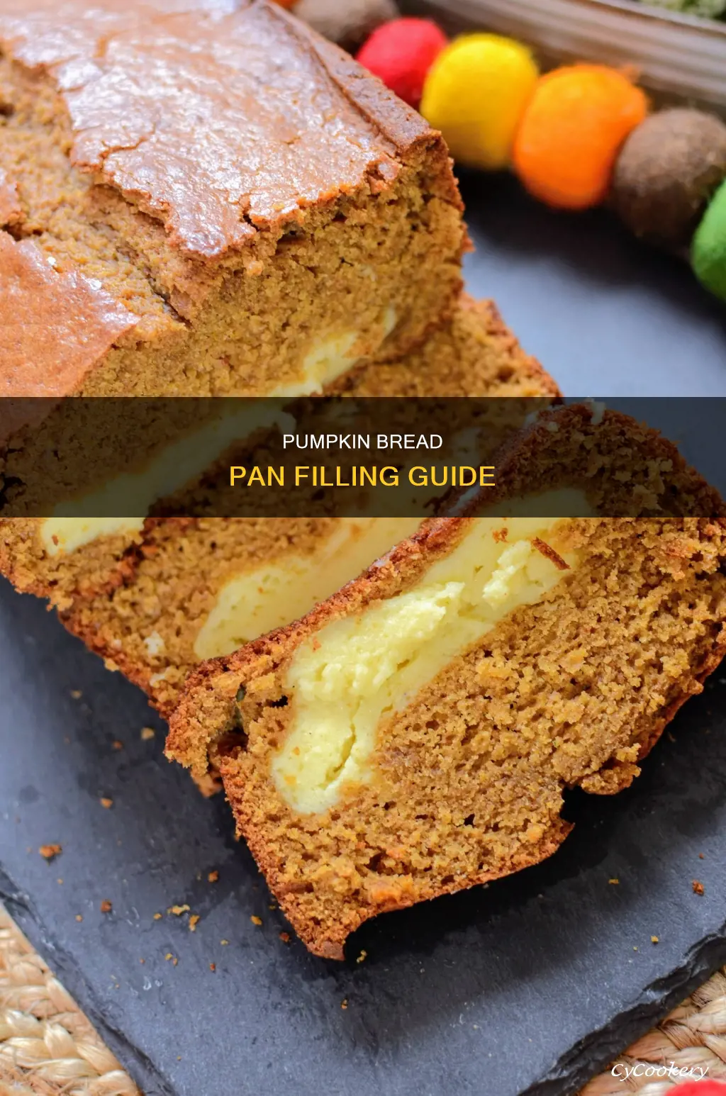 how much to fill pumpkin bread pan