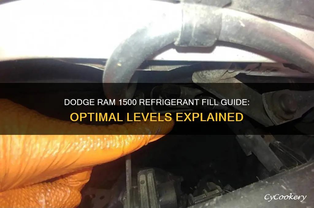 how much to fill refrigerant level dodge ram 1500