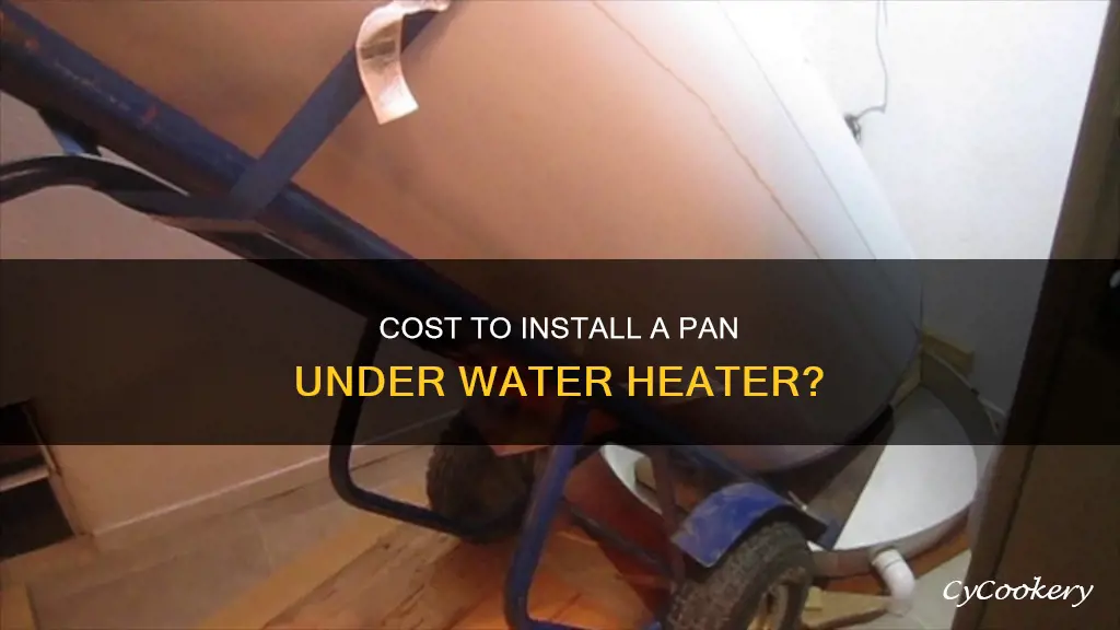 how much to install a pan unter water heater