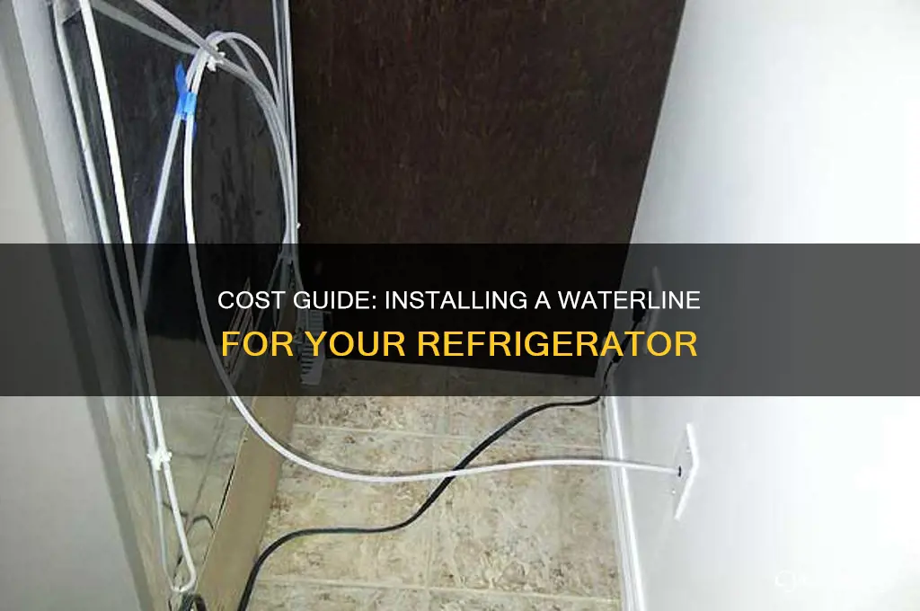 how much to install waterline for refrigerator