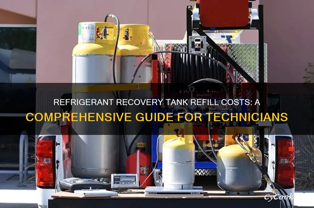 how much to refill refrigerant recovery tank