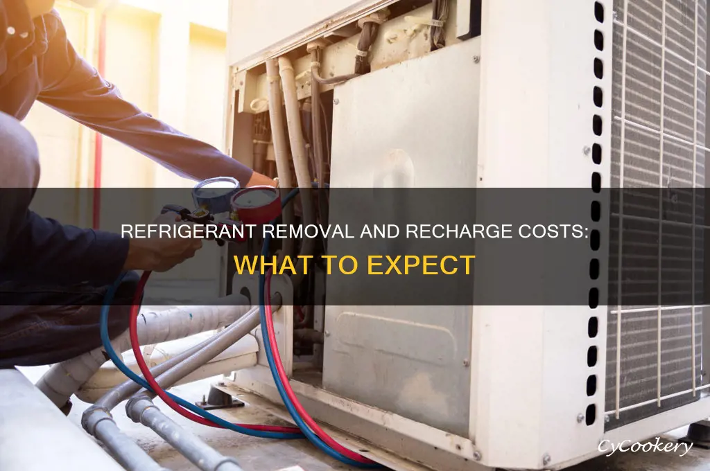 how much to remove refrigerant and re charge