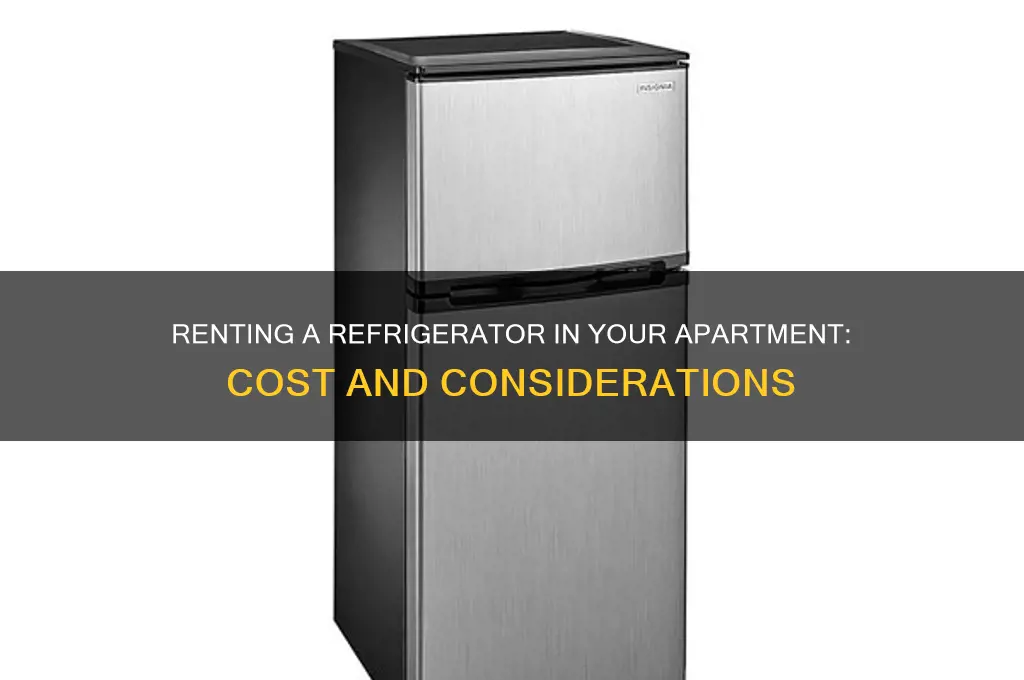 how much to rent refrigerator from apartment