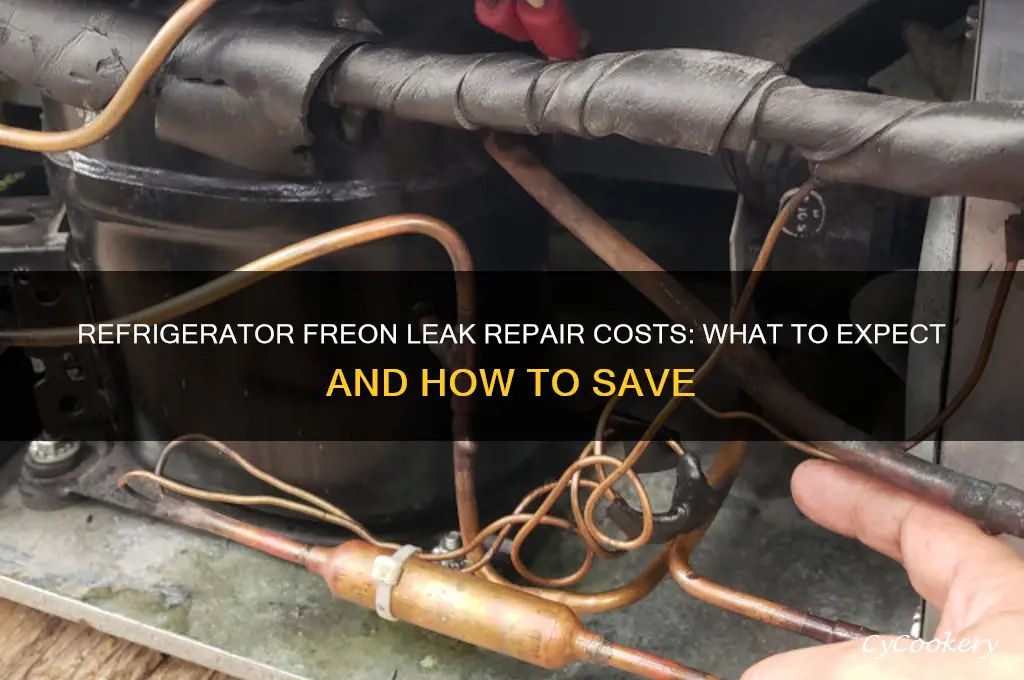 how much to repair refrigerator freon leak