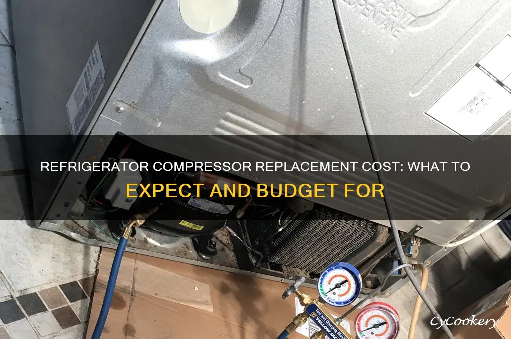 how much to replace a compressor in a refrigerator