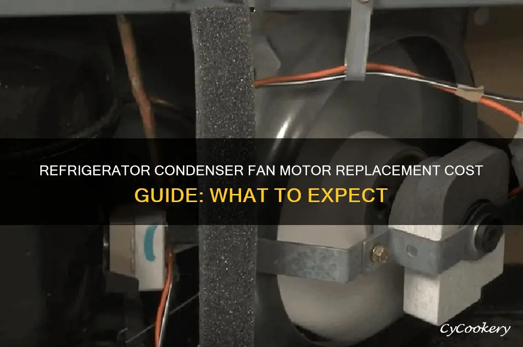 how much to replace a condenser fan motor refrigerator
