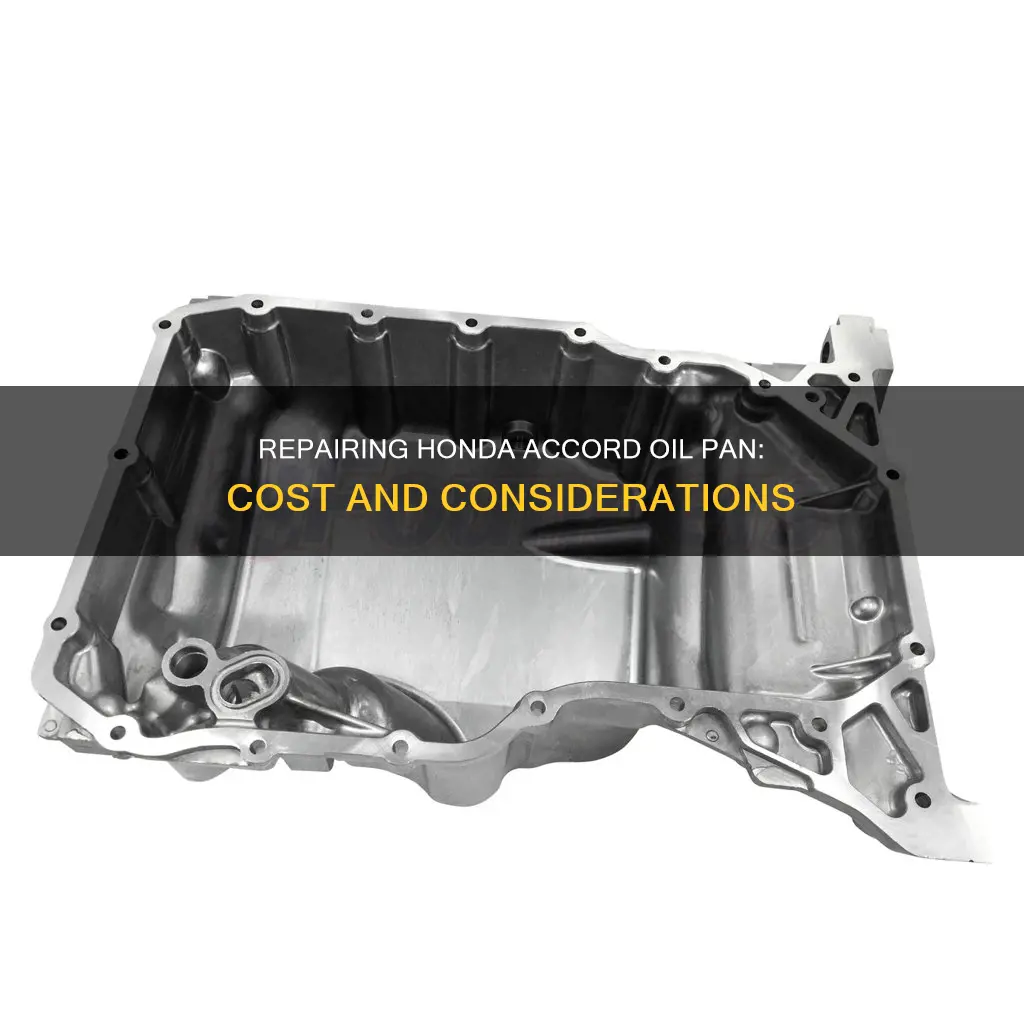 how much to replace honda accord oil pan