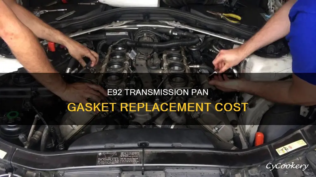 how much to replace transmission pan gasket on e92