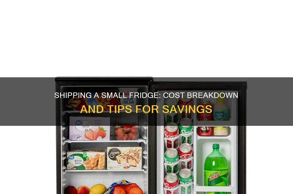 how much to ship a small refrigerator