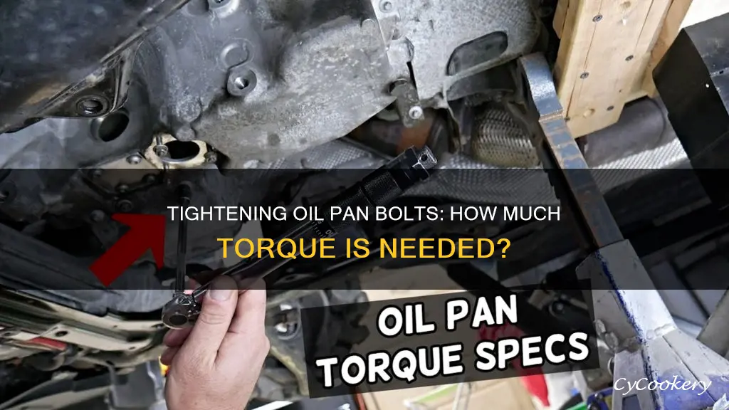 how much to tighten oil pan bolts