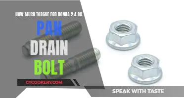 Honda 2.4 Oil Pan: Optimal Drain Bolt Torque