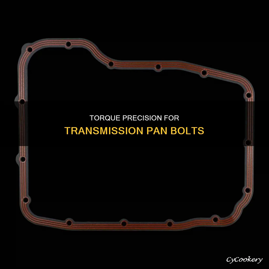 how much torque on bolts on transnission pan